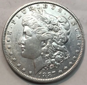1887-P  "VAM"  DOT "8"  **** MORGAN DOLLAR ****  L@@K AT PICTURES!!!!!   #1711 - Picture 1 of 2