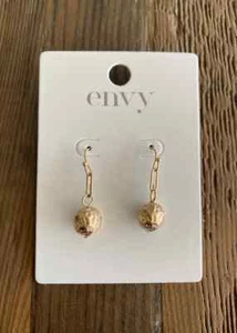 Pendientes de bola con textura para mujer Envy Jewellery bolsa de regalo incluida (oro) - Imagen 1 de 1