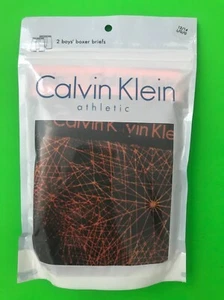 CALVIN KLEIN ATHLETIC 2 BOYS' BOXER BRIEFS SIZE LARGE (12/14)       -     A21/12 - Picture 1 of 6