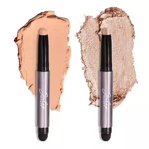 Julep Eyeshadow 101 Crème to Powder Waterproof Eyeshadow Stick Duo, Desert & Cha - Picture 1 of 1