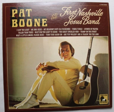 VINTAGE PAT BOONE AND THE FIRST NASHVILLE JESUS BAND LP 12" VINYL RECORD ALBUM - Image 1 of 2