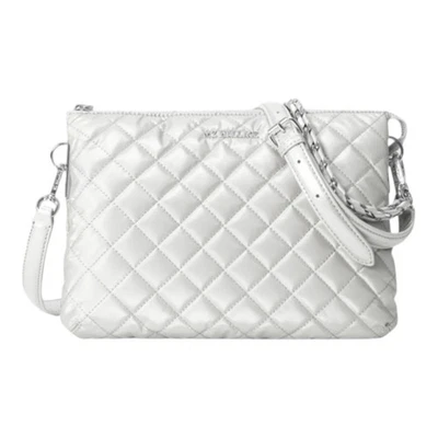 Bolso Bandolera MZ Wallace Grande Crosby Pippa Acolchado 1349C1984 Líquido Guijarro Foto 1 de 4