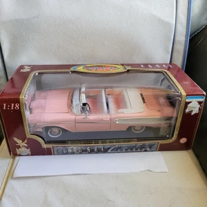 Road Legends 1:18 Diecast 1958 Edsel Citation Pink Convertible Car - Picture 1 of 10