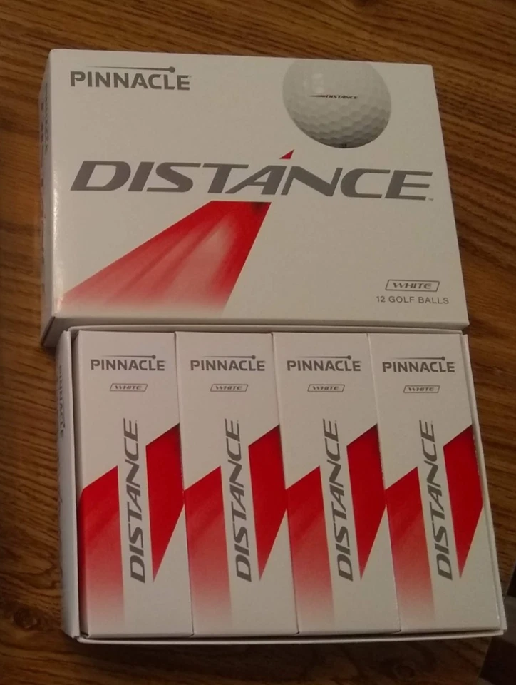 NEW White Pinnacle Distance 12 golf balls w/Draftkings logo one dozen unused box - Image 1 of 1