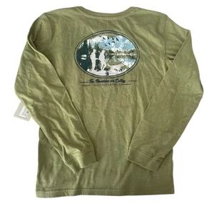 Southern Proper Women’s Graphic Longsleeve Hiking Shirt Green Large - Picture 1 of 5
