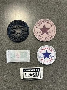 Lot 5 Converse All Star Chuck Taylor Tongue Patches Patch Shoe Sneaker Logo Rare - Picture 1 of 11