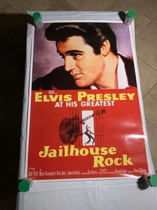 Poster Elvis Presley "At His Greatest" Jailhouse Rock ~ Stampa film musica vintage - Foto 1 di 6