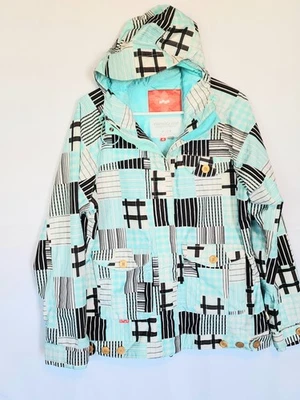 Chaqueta/snowboard cuadrada para mujer talla L azul y negra excelente estado Foto 1 de 4