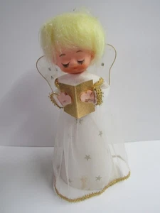 Vintage Cardboard Angel w/ Songbook Tree Topper Made In Japan Free Shipping - Picture 1 of 5