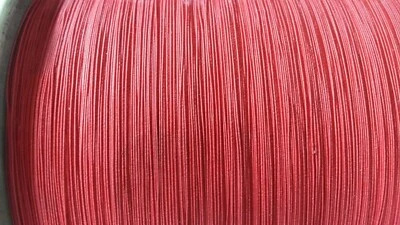 Rote HF-LITZE KUPFER SEIDENISOLIERT! LÖTFÄHIG! (35x0,032mm)   50 Meter - Bild 1 von 2