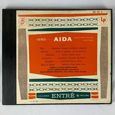 RARE Giannina Arangi-Lombardi Verdi AIDA Opera LP 5th Anniversary Box Set  Lindi - Image 1 of 4
