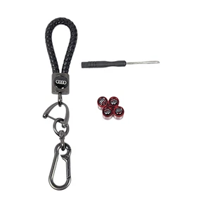 KeyChain & Valve Red Stem caps Audi Bundle 5Pcs - Bild 1 von 6