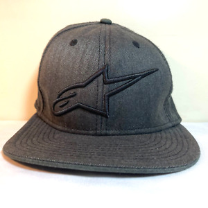 ALPINESTARS AGELESS FLATBILL - Flexfit Hat - Charcoal/Black - Stretch Cap