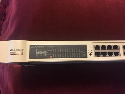 Linksys EtherFast II 10/100 24-Port Switch EF2S24 V2 - Image 1 of 2
