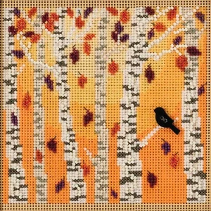 Kit de punto de cruz de madera de otoño Mill Hill 2018 botones y cuentas otoño MH141823 - Imagen 1 de 2