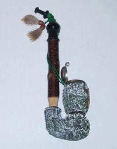 VINTAGE AUSTRIAN LIPIZZANER OR HAFLINGER HORSE METAL WOOD MOUNTAIN PIPE UNSMOKED - Picture 1 of 3