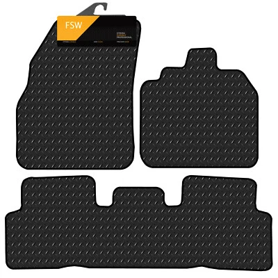 For Renault Grand Scenic 2003-2009 Tailored 3MM Rubber Heavy Duty Car Floor Mats - Image 1 of 4