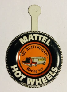HOT WHEELS Redline : Moving Van - Tin Badge : Original Vintage (ref19) - Picture 1 of 2