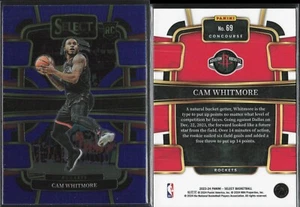 23/24 Panini Select Concourse Base Blue Retail RC #69 Cam Whitmore Rockets - Bild 1 von 1