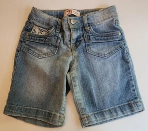 L.e.i. Chelsea Lowrise Denim Shorts Girls Sz 8 Regular - Picture 1 of 3