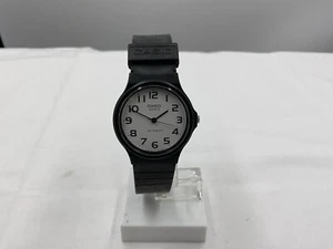 Casio MQ-24-7ELDF NEW Men's Watch Black Analog White Quartz Movement - Picture 1 of 6