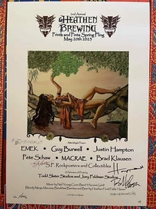 EMEK Guy Burwell Jim Mazza MACRAE Drucke und Pints VOLLSTÄNDIG SIGNIERT Poster - Bild 1 von 4