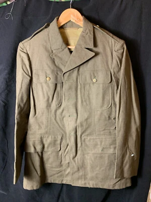 Original WW2 US Army Class A Dress Jacket 1942 - Private Ryan Prop - 38" Regular - Image 1 of 4