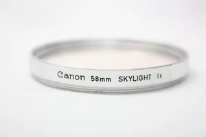 [Excellent+++++] Genuine Canon Metal Lens Filter Skylight 1x 58mm #A101273 - Picture 1 of 13