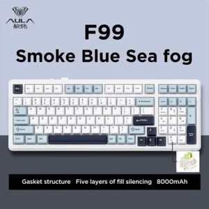 Aula F99 Gaming Mechanical Keyboard Three Mode 2.4G Wireless Bluetooth Wired - Picture 1 of 22