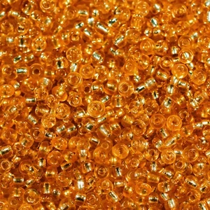2mm Small Orange 12/0 Glass SEED BEADS 50g Pack Silver-Lined Beads Approx. 4500 - Picture 1 of 3