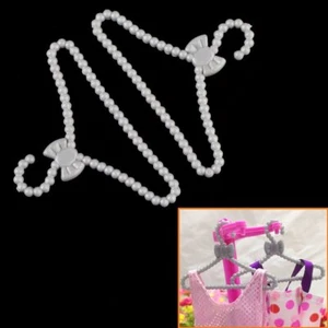 20X Mini Plastic Clothes Coat Hanger for Barbie Sindy Doll Clothes Accessories - Picture 1 of 6