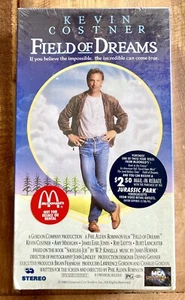 FIELD OF DREAMS 1992 VHS MCDONALD’S PROMO KEVIN COSTNER BASEBALL MOVIE SEALED! - Picture 1 of 3