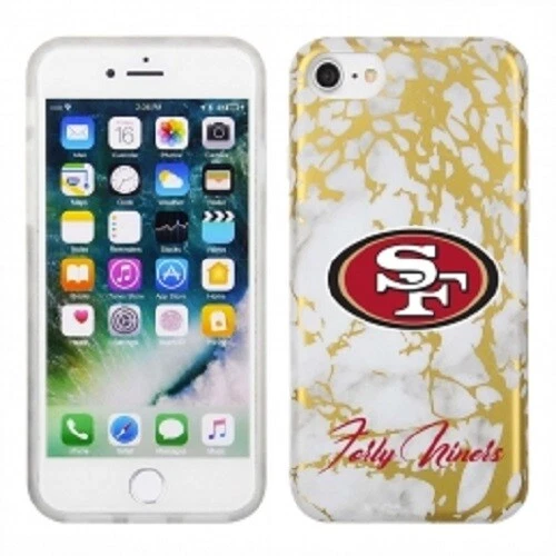 PBG NFL San Francisco 49ers White Marble for iPhone SE (2020), (22) 8, 7, 6 & - Image 1 of 1