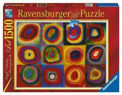 RAVENSBURGER ART 1500 PEZZI - KANDINSKY: STUDIO SUL COLORE 80x60cm ART 16377 - Immagine 1 di 2