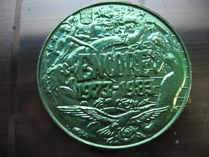DRAGON mermaid encore 1983 Mardi Gras Doubloon new orleans vintage sale nola - Picture 1 of 2