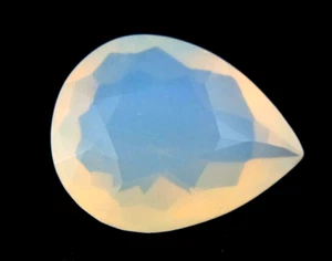 Shola Genuine 8.21 Ct Natural White Fire Opal with Orangetone from Mexico - Picture 1 of 3