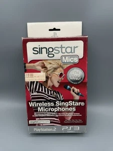 Playstation 3 Ps3 Ps4 Singstar Wireless Mikrofone Mics Box Set Bundle in OVP - Bild 1 von 5