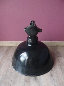 alte FERA Emaille Lampe Industrielampe Fabriklampe Durchmesser 37cm,Höhe 33cm - Bild 1 von 6