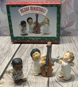 Hallmark Holiday Harmony Merry Miniatures JAZZ BAND 1997 Natale - Foto 1 di 3