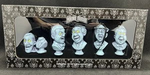 Disney Parks Haunted Mansion Busto che canta ornamento set nuovo in scatola set da 5 - Foto 1 di 6