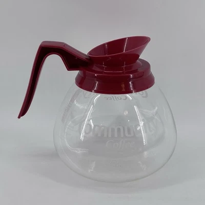 Cafetera de vidrio comunitaria de repuesto con mango rojo Bloomfield N006 Foto 1 de 4