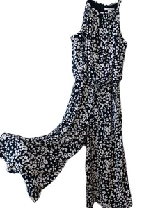 Mameluco para mujer London Times estampado blanco marino talla 14 - Imagen 1 de 8