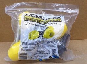 HOME-FLEX 18-401-007 3/4" IPS DR 11 UNDERGROUND YELLOW POLY GAS PIPE TEE - Picture 1 of 2