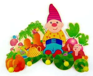 Room Decoration Coat Rack Garden Gnome WxLxH 350x65x240mm NEW Children's Room - Picture 1 of 1