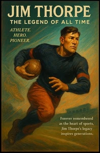 Jim Thorpe � The Legend of All Time Poster - Picture 1 of 12