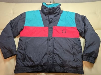 Grand Targhee Vintage Años 90 Para Hombres M Negro Verde Rojo Invierno Abrigo Chaqueta de Esquí Foto 1 de 4