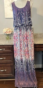 New NWT Pink Republic Beautiful Boho Maxi Sleeveless Dress Size XL extra large - Picture 1 of 5