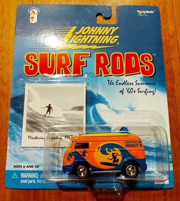 2000 Johnny Lightning VW Volkswagen Splitscreen Kombi Van Bus Surf Rods Model - image 1 of 4