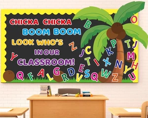 Chicka Boom Boom Bulletin Board Border Tree Letter Classroom Decoration Summe... - Picture 1 of 7