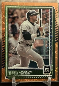 2025 Panini Donruss Reggie Jackson Orange Velocity Prizm #75 New York Yankees - Picture 1 of 2